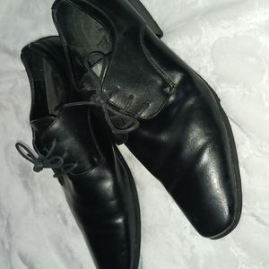 Perry Ellis Portfolio Men's Square Toe Leather Dress Shoes